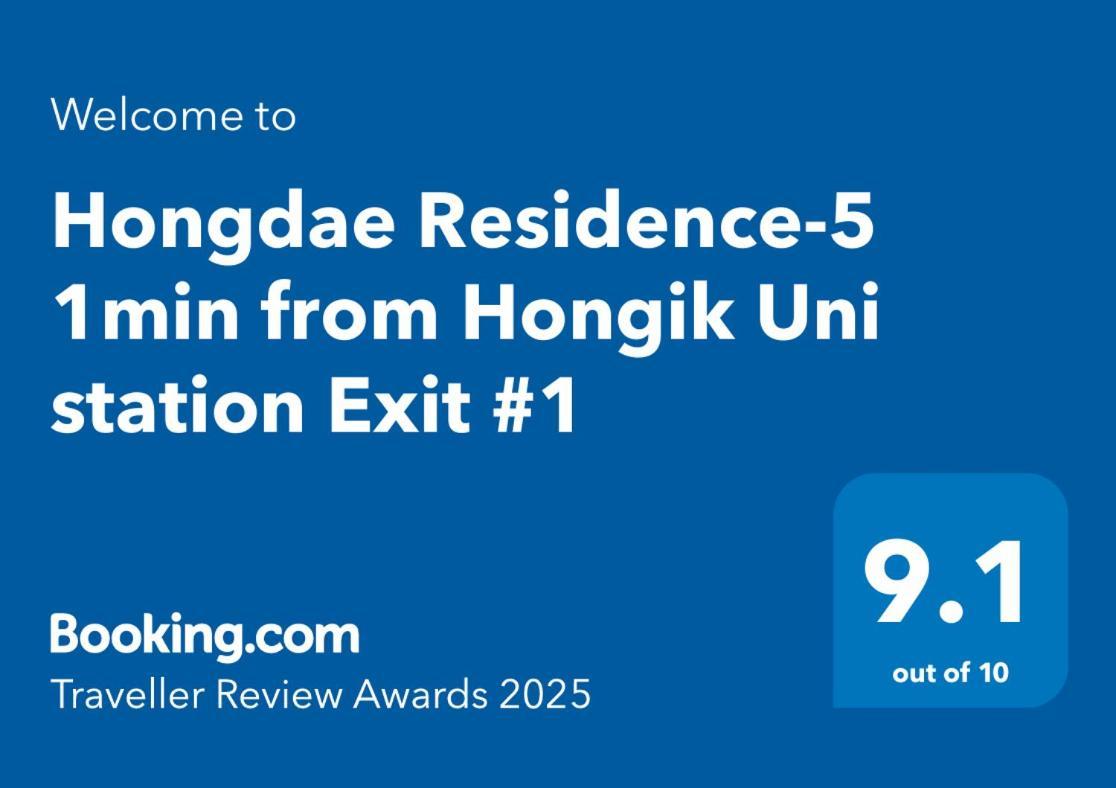 Hongdae Residence-5 1Min From Hongik Uni Station Exit #1 Seúl Exterior foto